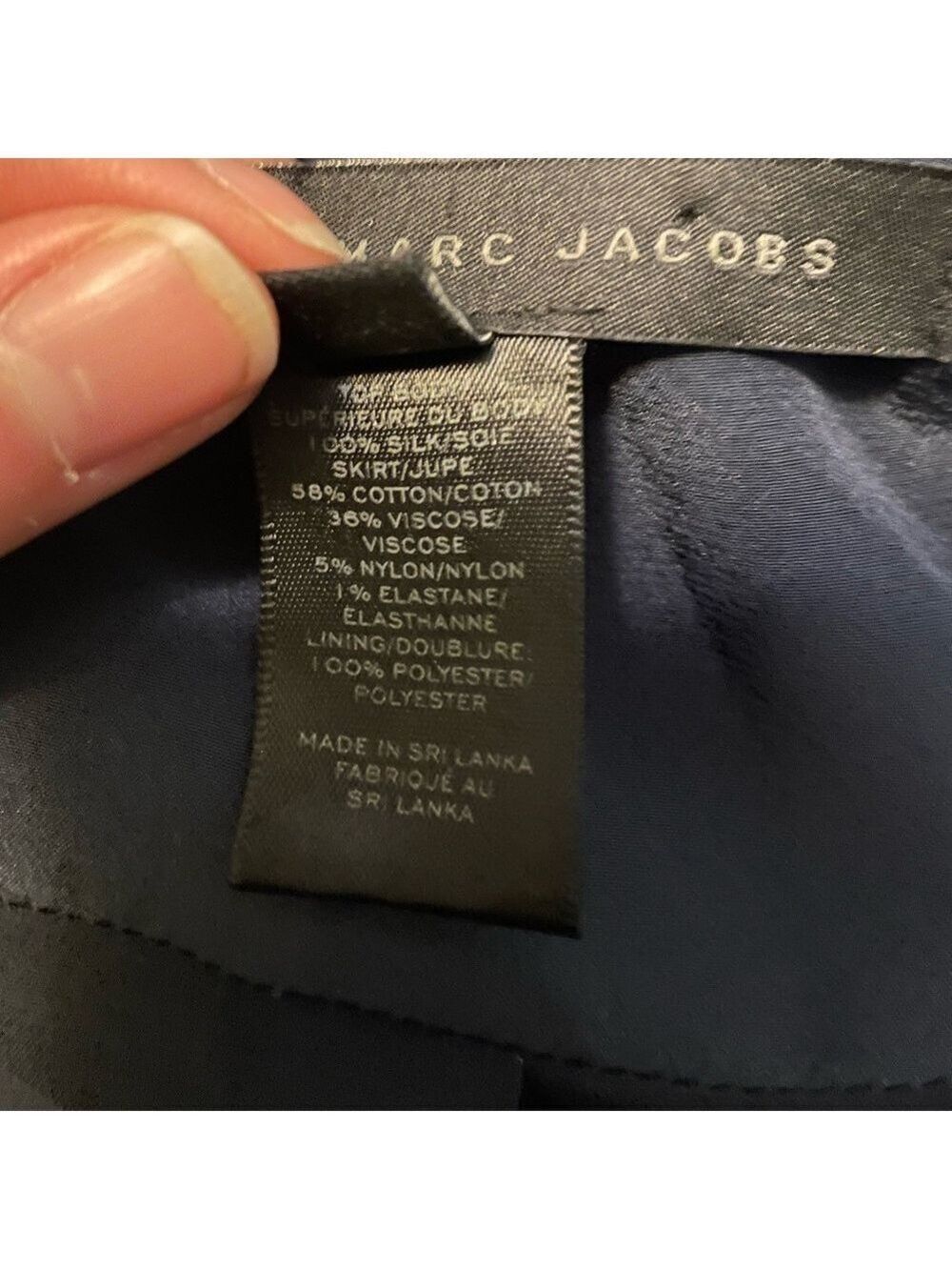 Marc by Marc Jacobs Dress Navy & Black Size 4 - Picture 12 of 12